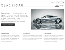 Tablet Screenshot of classicar.com